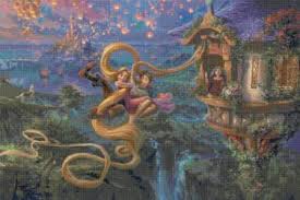 Unique cross stitch patterns for modern cross stitchers. Tangled Up In Love Cross Stitch Pattern Kinkade Cross Stitch 496 331 Stitches E1619