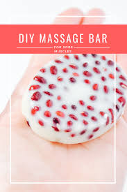 Diy Massage Bar For Sore Muscles Organic Beauty Recipes Recipe Diy Massage Massage Bars Lotion Bars Recipe