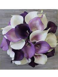 Purple and white calla lily bouquet. Pin By Alina Sandu On Interesting Sh T Purple Wedding Bouquets Purple Calla Lilies Calla Lily Bouquet Wedding