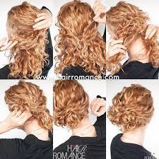 Other popular short hair tutorials: Christina Hair Romance On Instagram Love This Easy Curly Updo For Second Day Hair Find The Full How To On My Easy Curly Updo Easy Hair Updos Hair Romance