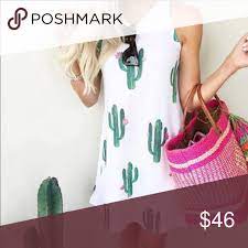 Cacti and succulents planting succulents planting flowers cactus planters cactus cactus desert cactus desert fun cacti print dress from run and fly. Casual Cactus Dress Sleeveles Tank Style Clothes Design Cactus Dress Dresses