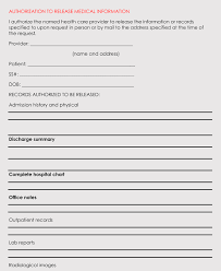 20 free medical information release forms templates