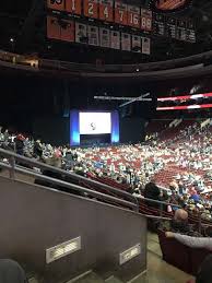 wells fargo center section 104 home of philadelphia flyers