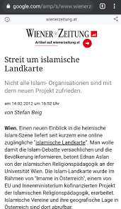 Die dokumentationsstelle politischer islam hat donnerstag eine landkarte mit muslimischen organisationen und kultusgemeinden in österreich vorgelegt. 0rgrrk3nnmu5mm