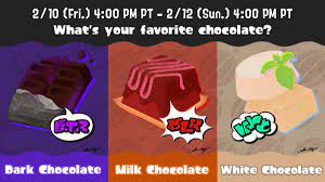 What is your favorite chocolate? Get ready for a sweet Splatfest in Splatoon  3!