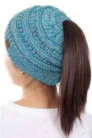 Multi Color Cc Beanietails Open Ponytail Hat Inset 4 Beanie Hats Ponytail Hat Ponytail Beanie