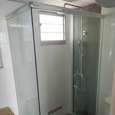 The toilet usually lacks ventilation and lack of sunlight, and there is escalate the growth of mould the myth about tempered glass. Shower Screen Toilet Bathroom Frameless Tempered Glass Door Kitchen Glass Door Kitchen Sliding Door Retail Shop Front Glass Door With Fix Panel Partition Hall Mirror Or Toilet Mirrors Furniture Home Living
