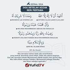 Doa Setelah Wudhu Pendek