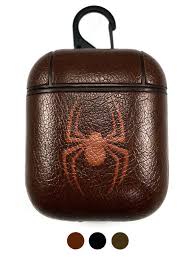 This is a guide/showcase displaying 10 different leather rp sets. Apple Airpods 1 2 Pro Charging Case Leather Cover With Cool Spider Logo 0284