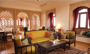 Suryagarh Fort Royal Palace Hotel Living Room Jaisalmer Rajasthan India Interior Decor Color Palette Living Room