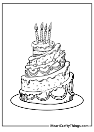 Frosting and more sprinkles seal the deal! Cake Coloring Pages Updated 2021