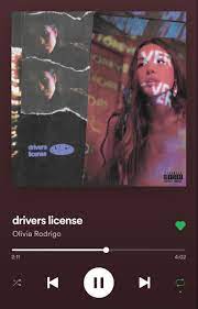 Drivers license cover ❤️ | tiktok compilation. Drivers License In 2021 Spotify Screenshot Music Collage Music Album Covers