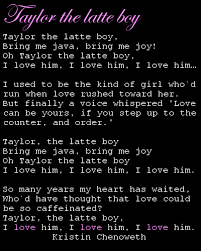 This Song Is So Amazing The Singing The Lyrics The Jokes The Starbucks Reference Kristin Chenoweth Taylor The Latte Boy Whisper Love Lyrics Love Can