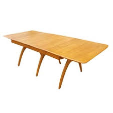 The signature rounded corners of vintage heywood wakefield maple furniture brings a happy face to many new customers every day. Heywood Wakefield Dining Table 15 For Sale On 1stdibs