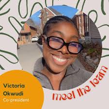 Introducing 2024/2025 co-president Victoria. A fourth year nursing student  with an interest in ICU nursing. Victoria co-founded Queen's chapter of  CBNA to create a safe space for black nursing students at Queens.