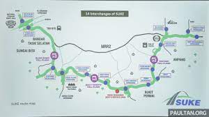 SUKE Highway Map and list of interchanges - paultan.org