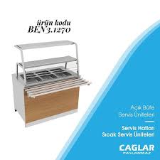 3 Kuvet Uyumlu Cift Sira Servis Rafli Ahsap Kaplamali Benmari 120x70x85 Urun Konstruksiyonu Paslanmaz Celikten Mamuldur 3 Kuvet Uyumlu Kuvetler Raf Urunler