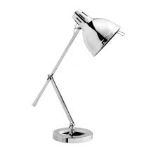 Lampe De Bureau E27 A Poser Chrome Cynthia Lampe De Bureau Bureau Et Lampe A Pince