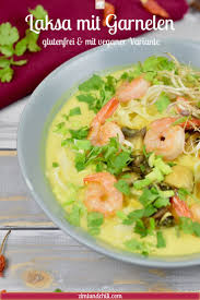 Laksa Mit Garnelen Laksa Ist Nicht Nur Typisch Fur Die Malaysische Kuche Sondern Fur Singapurs Die Cremig Wurzige Variante Rezepte Abendessen Rezepte Laksa