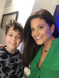Broadcasting NBC Bay Area 's Today In The Bay from my family room from  4:30-7 am when a little bedhead suddenly appears! He says I woke him up  reading my stories but