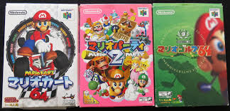 Mario golf is the first installment for the mario golf series and was released for the nintendo 64 in 1999. Nintendo 64 Mario Kart 64 Mario Party 2 Mario Golf Catawiki