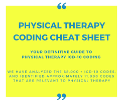 Get Your Physical Therapy Coding Cheat Sheet From In Touch Emr