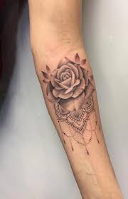 By dzeraldas jerry kudrevicius, atlantic coast tattoo studio. Forearm Rose Mandala Tattoo Design Novocom Top