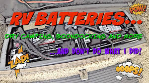 This time can be extended by conserving electricity or simply upgrading or adding extra batteries to the system. Rv Batteries Dry Camping Boondocking And Don T Do What I Did Youtube