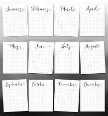 Free, easy to print pdf version of 2021 calendar in various formats. Calendar Printable Black And White Simple Full Year Etsy In 2021 Calendar Printables Printable Calendar Calendar