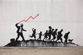 Banksy is a contemporary british street artist and activist who, despite his international fame, has maintained an anonymous identity. Art Industry News Banksy Assails The Wickedness Of Wall Street In A New Brooklyn Mural More Must Read Stories