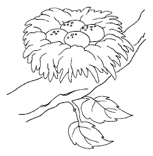 Use construction paper to make this super cute paper plate bird's nest craft this spring. Bird Nest Eggs Coloring Page Coloring Pages Bird Coloring Pages Coloring Pages Egg Coloring Page