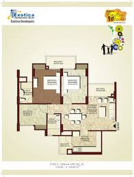 The homes here are blessed with exterior as well as interior beauty. Exotica Eastern Court Ghaziabad Floor Plan Resale Price List