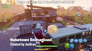 But to get what you need in a bind, you'll first need to know where to find the vending machines. Nuketown Reimagined Jesgran Fortnite Creative Map Code