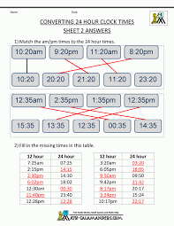 military time 24 hour time conversion chart online alarm