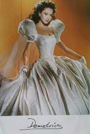 Demetrios Special Collection 1993 Jaquard Brocade Dress Retro Wedding Dresses Demetrios Wedding Dress Mom Wedding Dress