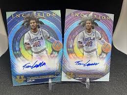 TYGER CAMPBELL 2022-23 BOWMAN INCEPTION U BLUE AUTO /99 + BASE AUTO UCLA  BRUINS