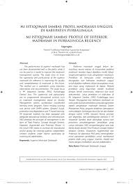 Teks tidak dalam format asli. Pdf Mi Istiqomah Sambas Profil Madrasah Unggul Di Kabupaten Purbalingga