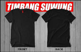Desain Baju Kaos Polos Depan Belakang Hitam Kaos Pakaian Pria Baju Kaos
