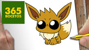 COMO DIBUJAR EEVEE KAWAII PASO A PASO - Dibujos kawaii faciles - How to  draw a EEVEE - YouTube