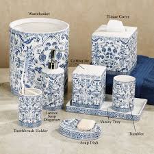 Shop bathroom countertop accessories at the container store. Orsay Blue Toile Porcelain Bath Accessories