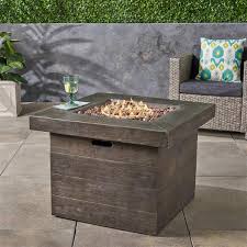 For you we have a selection of the best gas fire pit tables, to avoid cool evenings. Best Selling Home Decor Pensacola Square Gas Fire Pit Brown Magnesium Oxide 296586 Rona