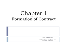 The commissioner of law revision, malaysia. Pdf Chapter 1 Formation Of Contract Faizi Rosli Academia Edu