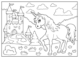 coloriage a imprimer la licorne au pays des merveilles de chevaux glace