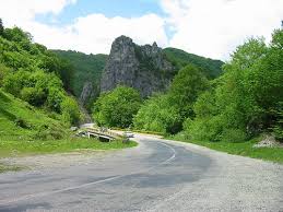 Harta rutieră a romaniei calitatea drumurilor romania. Herculane Orsova Dunarea La Cazane Ghiocel07