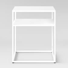 Glasgow Metal End Table White Project 62 Metal End Tables End Tables Furniture
