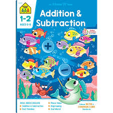 Let your students enjoy coloring as they learn math. School Zone Addition Subtraction Workbook 64 Pages Ages 6 To 8 1st 2nd Grade Math Place Value Regrouping Fact Tables And More School Zone I Know It Workbook