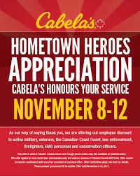 Check spelling or type a new query. Cabela S Canada On Twitter Join Us Nov 8 12 As We Extend Our Employee Discount To Active Military Veterans And Service Communities To Honour Their Contributions Https T Co Sofhj5kfkg