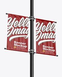 Download Two Glossy Banners Mockup Half Side View In Outdoor Advertising Mockups On Yellow Images Object Mockups Mockup Free Psd Mockup Psd Free Psd Mockups Templates PSD Mockup Templates