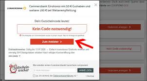 Ich habe eine teilweise unkenntliche teilnehmernummer bekommen was mir aber nichts nützt da ich am besten die ganze. Commerzbank Gutschein 40 150 Einlosbar Im Juli 2021