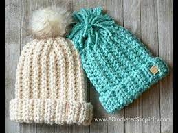 Knit Look Super Bulky Slouch Crochet Video Tutorial Youtube Crochet Hats Crochet Hats Free Pattern Crochet Hat Pattern